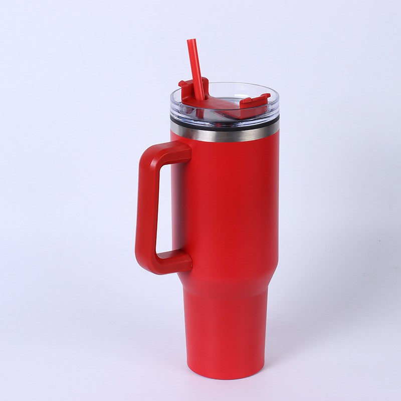 Wholesale 304 stainless steel 40oz ice cup double layer vacuum spray car cup creative outdoor handle cup